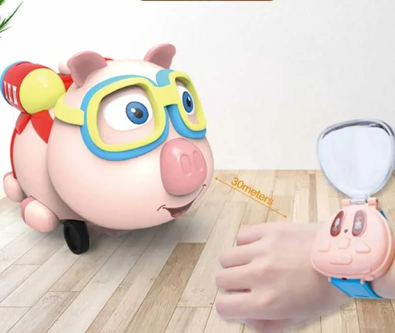 Magy Vaikiškas robotas paršiukas su valdymo pultu laikrodžiu