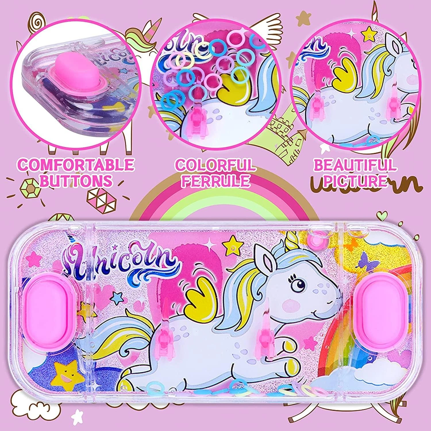 Magy Vandens žaidimas su žiedeliais vienaragiai unicorn