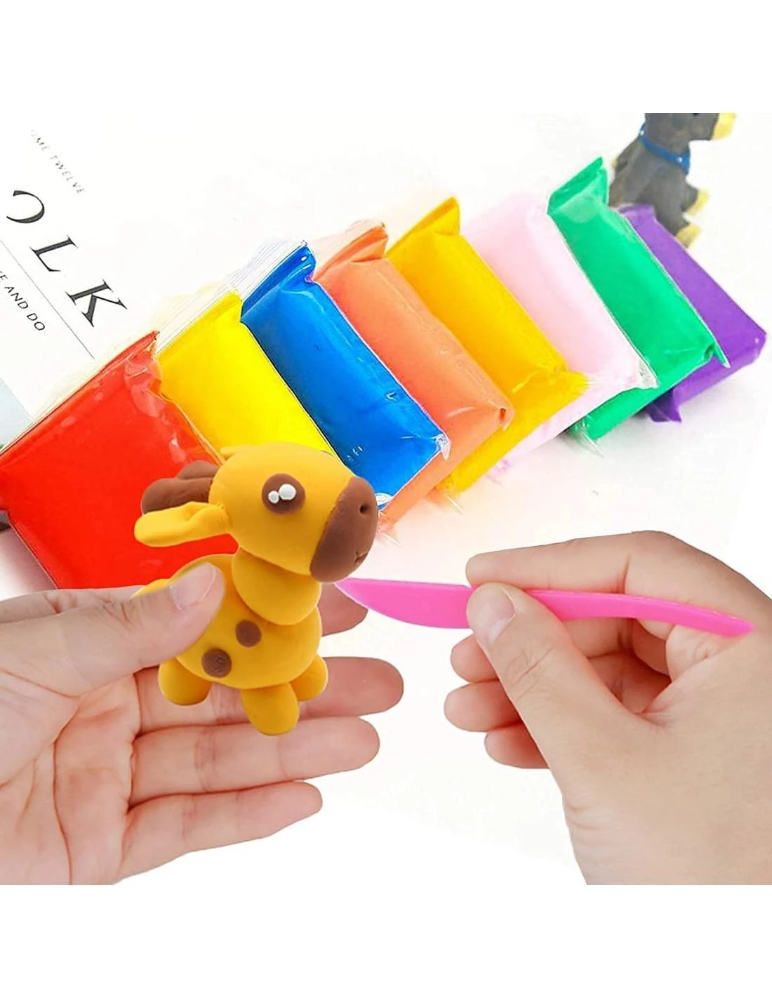 Magy Žaislų rinkinys 3-7 m. vaikams, 10 vnt. Hulk pop it, fidget juostelės, gyvatėlė, dinozauras, modelinas