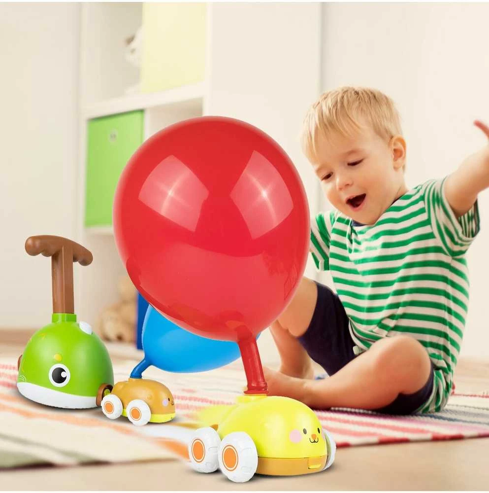 Malplay Balionų paleidimo priemonė + du automobiliai, 13 balionų