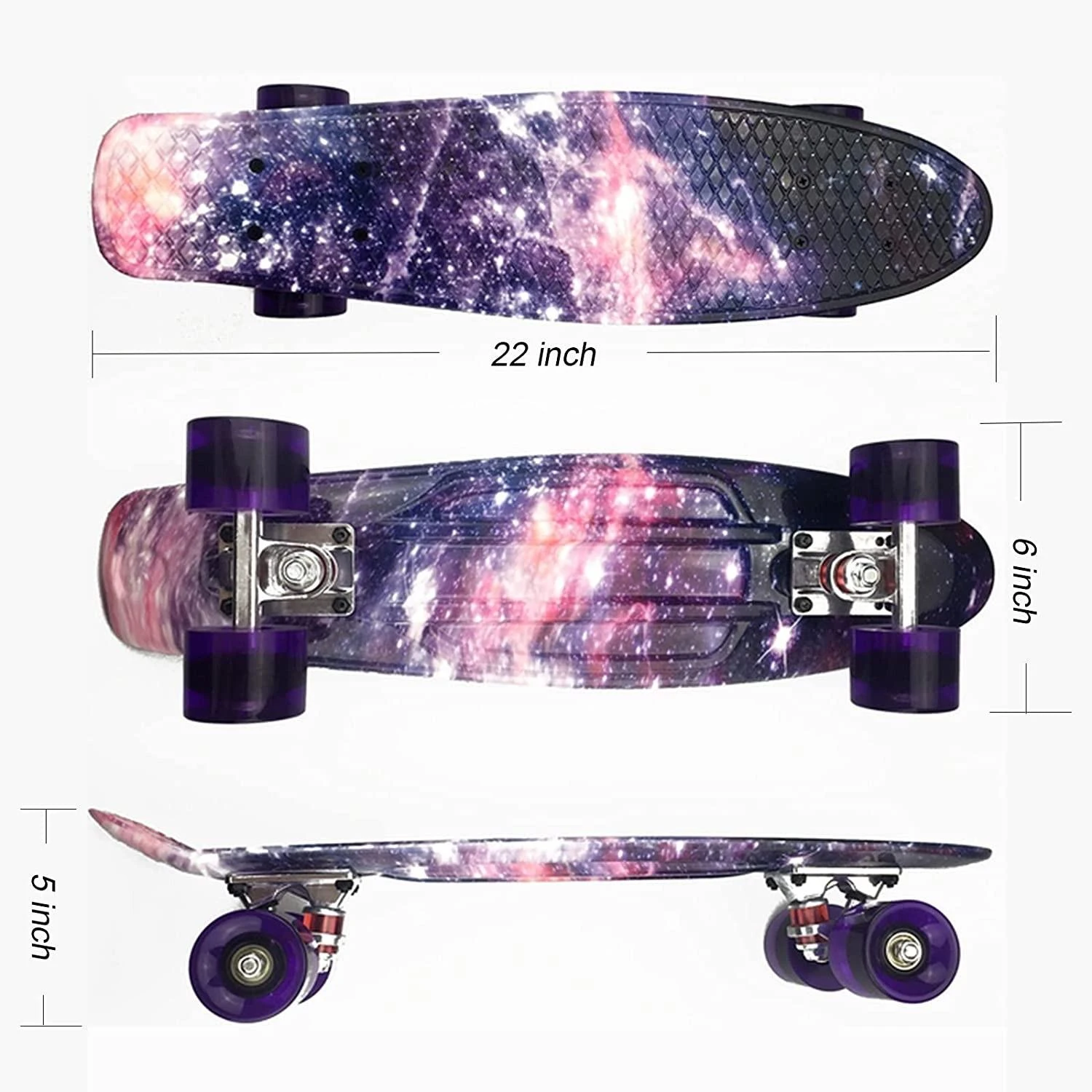 Magy Riedlentė penny board šviečiantys ratukai