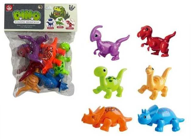 Malplay Žaislinės spalvingos dinozaurų figūrėlės, 6 vnt