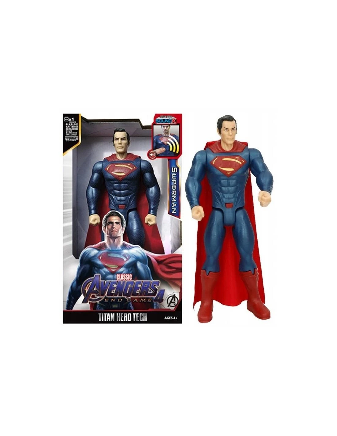 Malplay Figūra Avengers 4 Superman tipo herojus