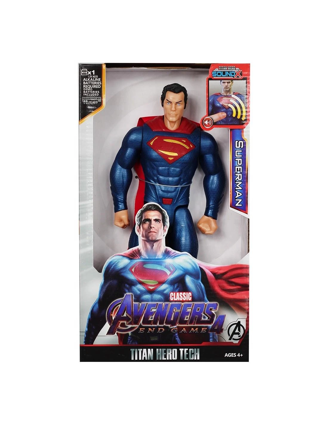 Malplay Figūra Avengers 4 Superman tipo herojus