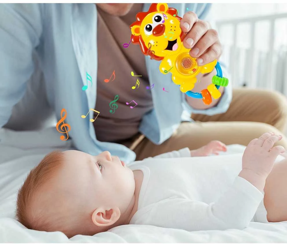Malplay Interaktyvus muzikinis barškutis Liūtas su šviesa