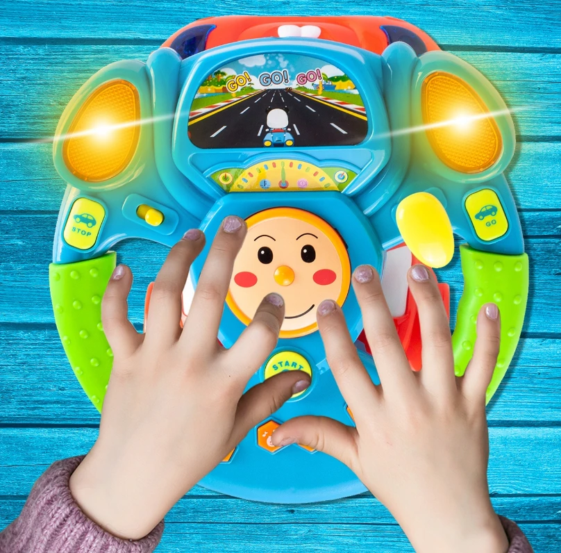 Malplay Interaktyvus lavinamasis muzikinis automobilio vairas