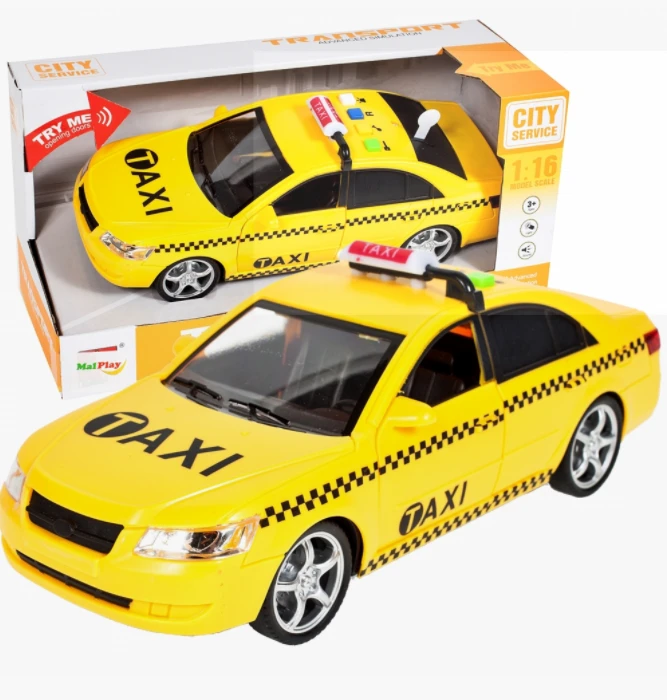 Malplay Taxi mašina su tikroviškais garsais