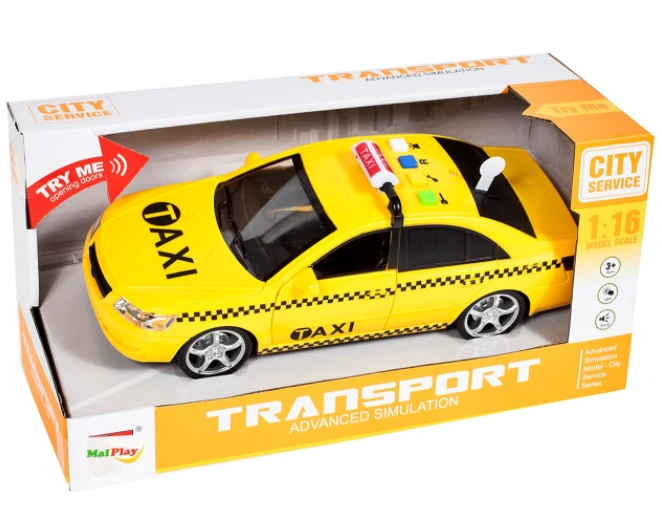 Malplay Taxi mašina su tikroviškais garsais