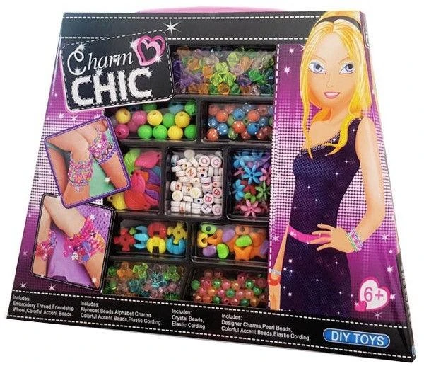 Malplay Žaislinis grožio rinkinys Charm Chic apyrankėms gaminti