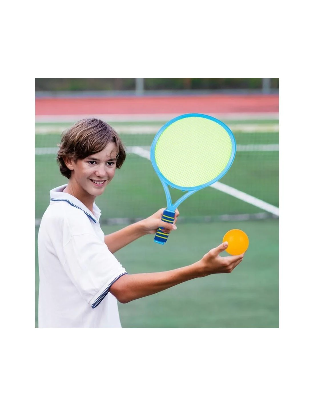Malplay Vaikiška mini badmintono teniso raketė + kamuoliukų rinkinys