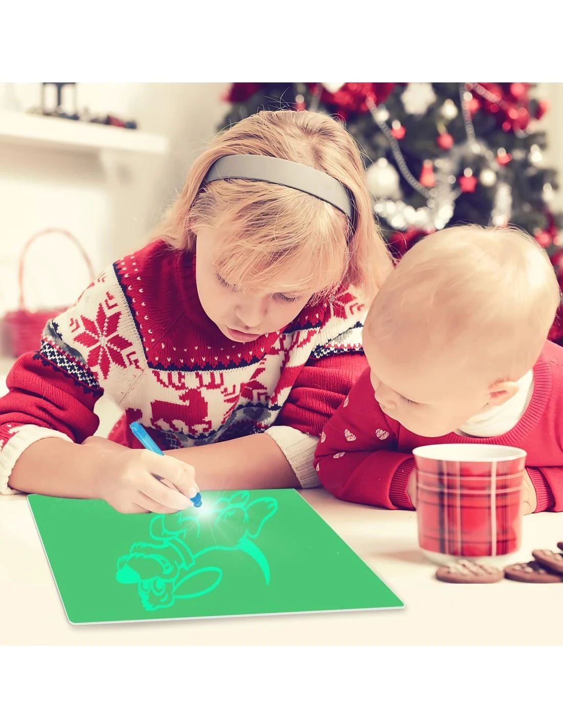 Malplay Magiška lenta piešimui su LED apšvietimu