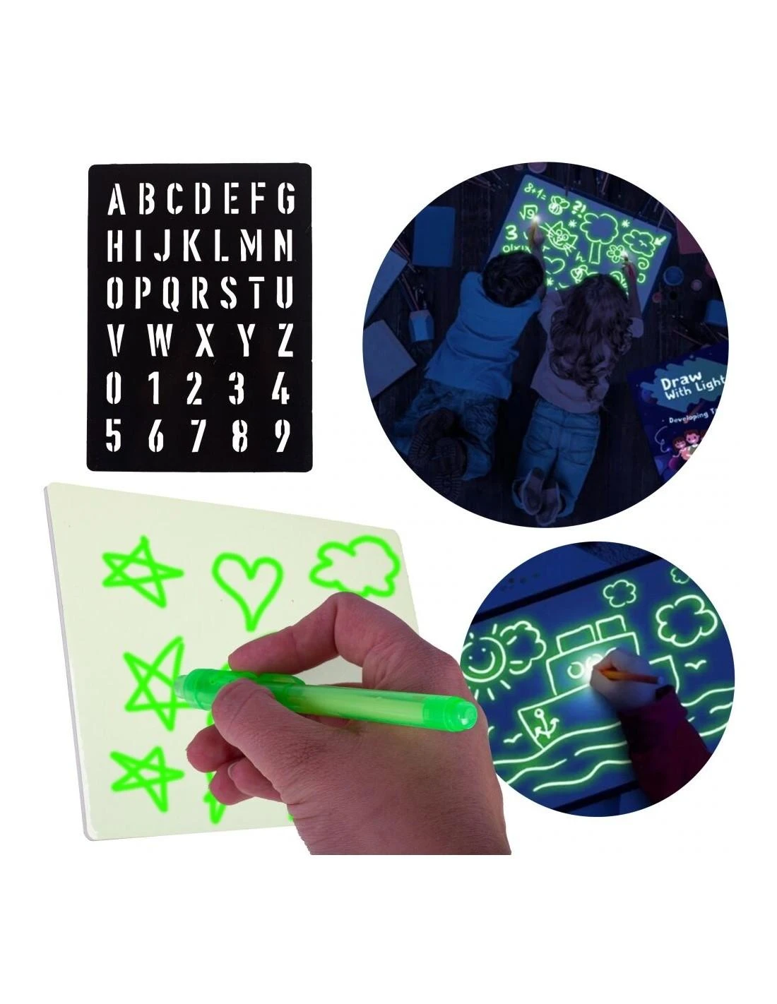Malplay Magiška lenta piešimui su LED apšvietimu