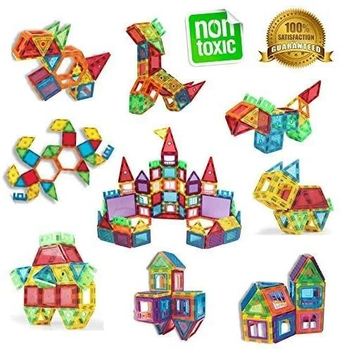 Magnetinis konstruktorius MalPlay, 106 detalės