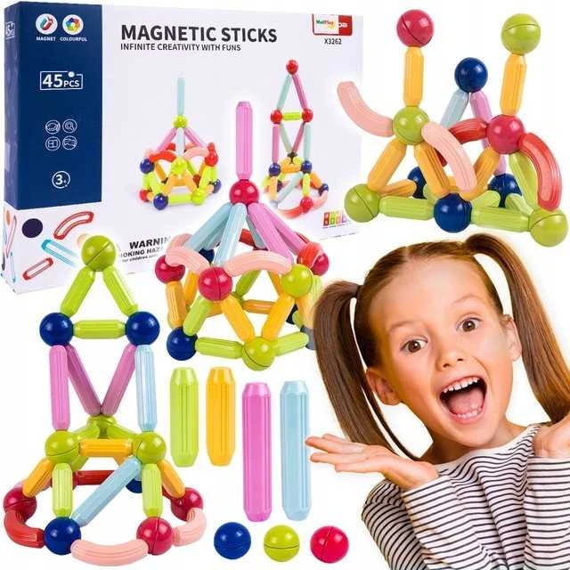 Malplay Magnetinis konstruktorius 32 didelės detalės
