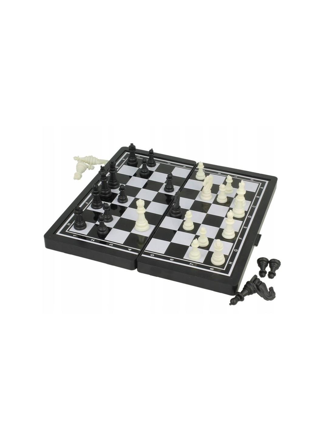 Malplay Magnetinių šaškių, šachmatų ir nardų rinkinys 3 in 1