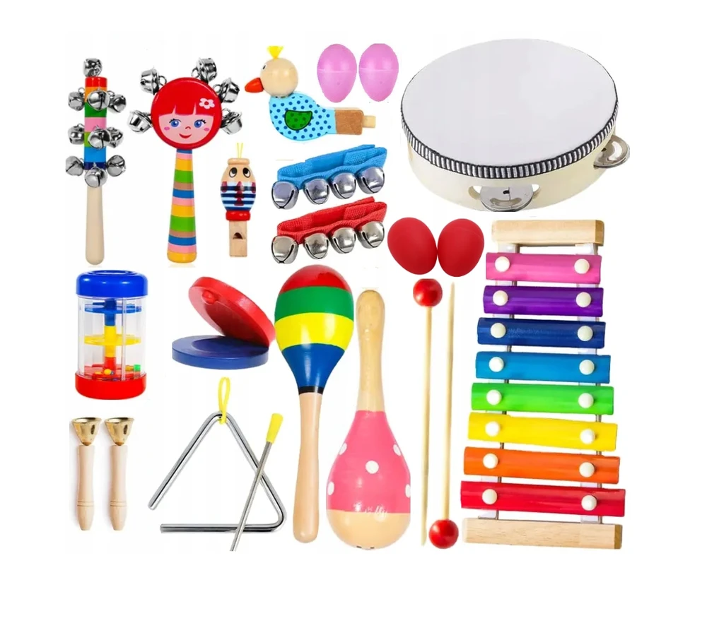 Malplay Medinis muzikos instrumentų rinkinys 18 dalių