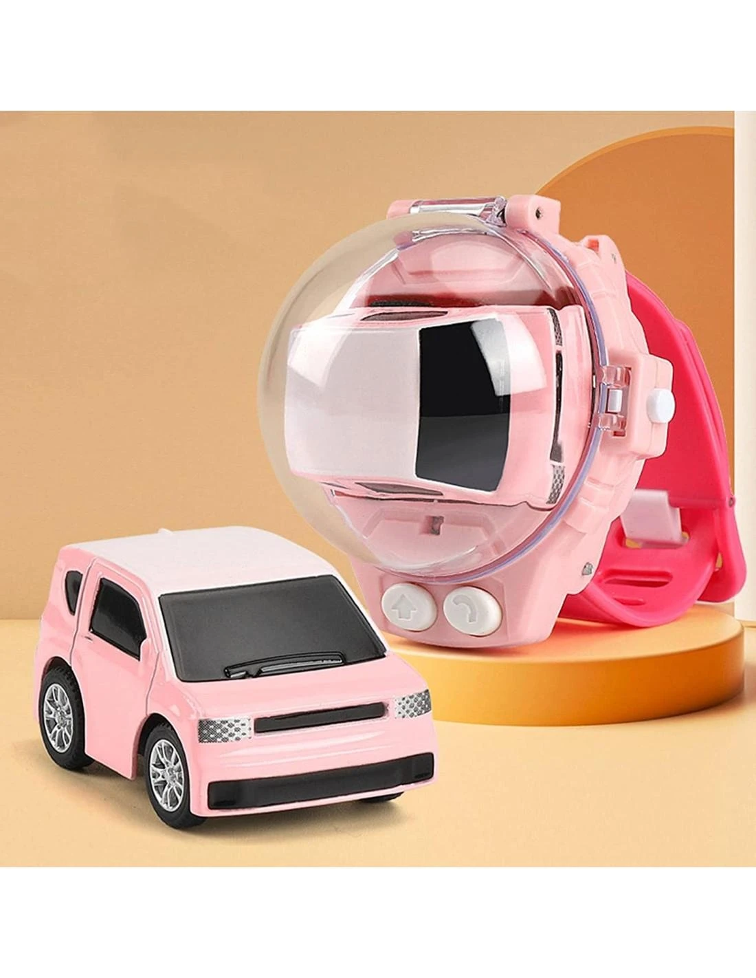 Malplay Mini nuotolinio valdymo automobilis laikrodis valdymo pultas, rožinė spalva
