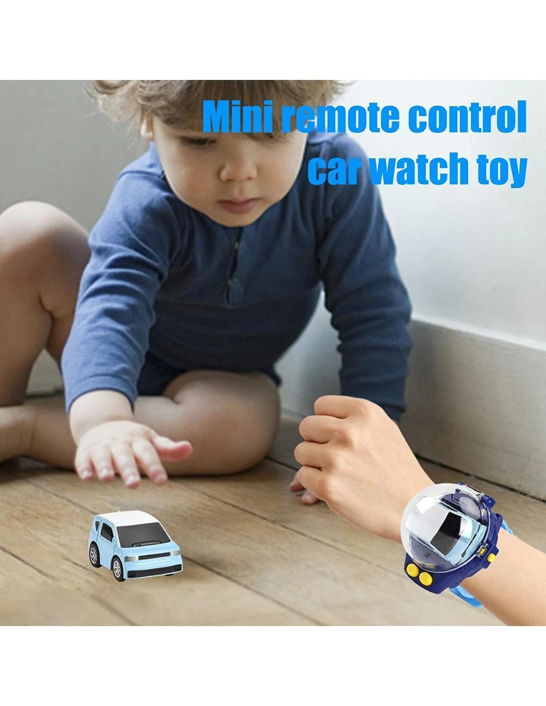 Malplay Mini mašina, laikrodis valdymo pultas, mėlyna spalva