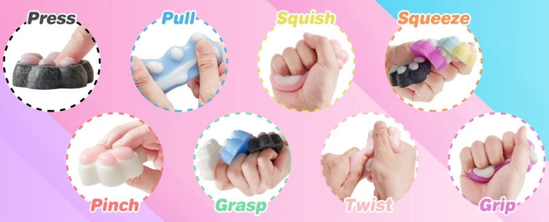 Malplay Mini squishy letenėlė katino 5 vnt