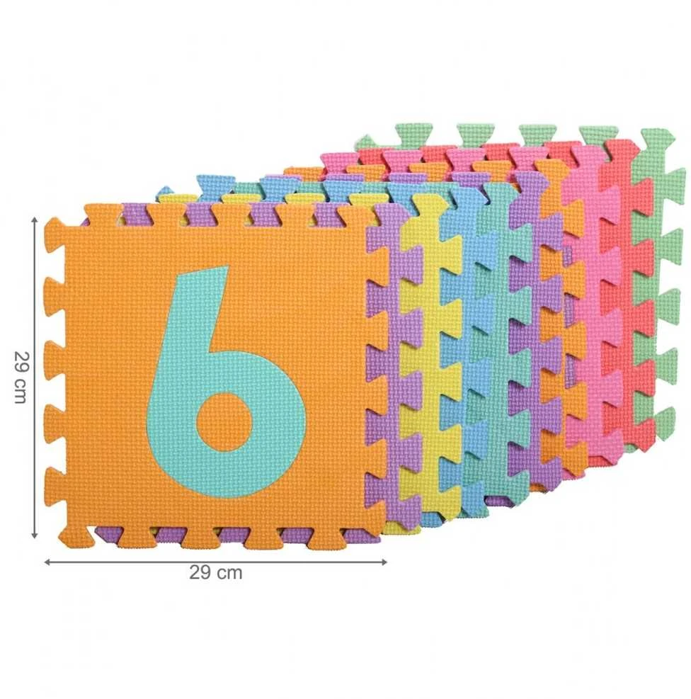 Malplay Putplasčio dėlionė - kilimėlis 29x29 skaičiai, 10 vnt.