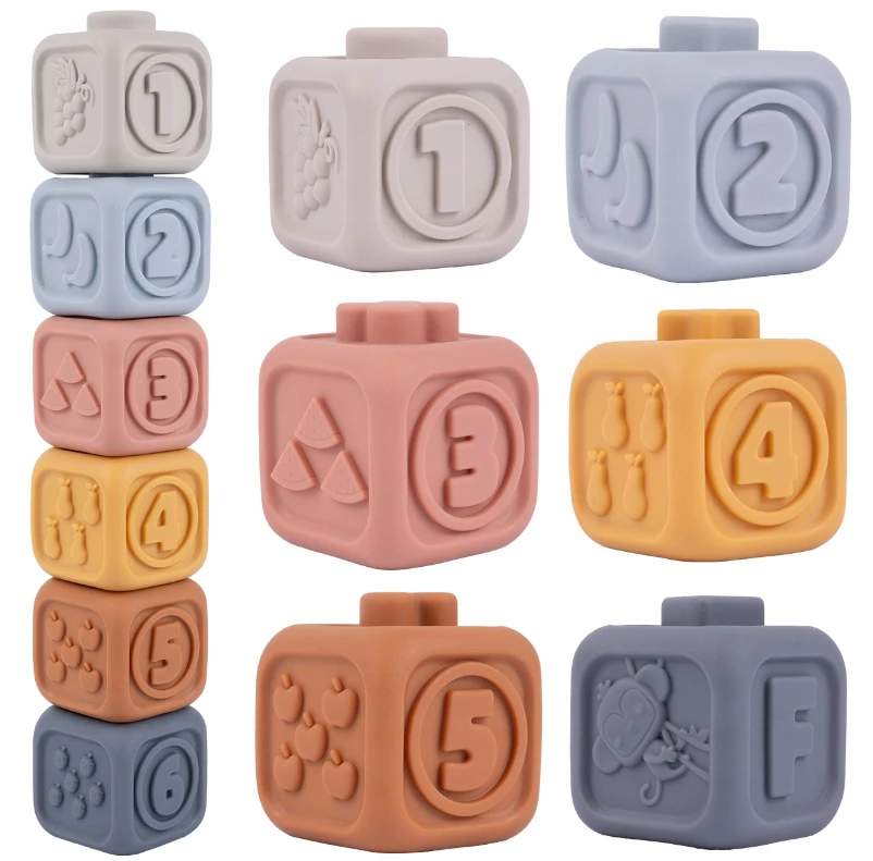 Malplay Montessori sensorinės kaladėlės - piramidė Koala, 13 vnt