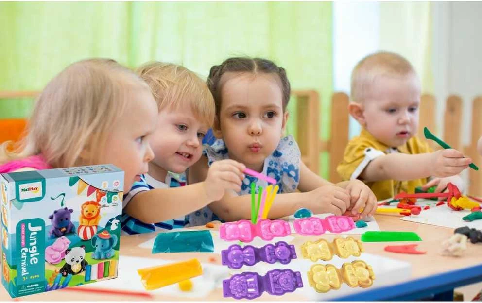 Malplay Plastilino rinkinys su gyvūnų figūrėlėmis