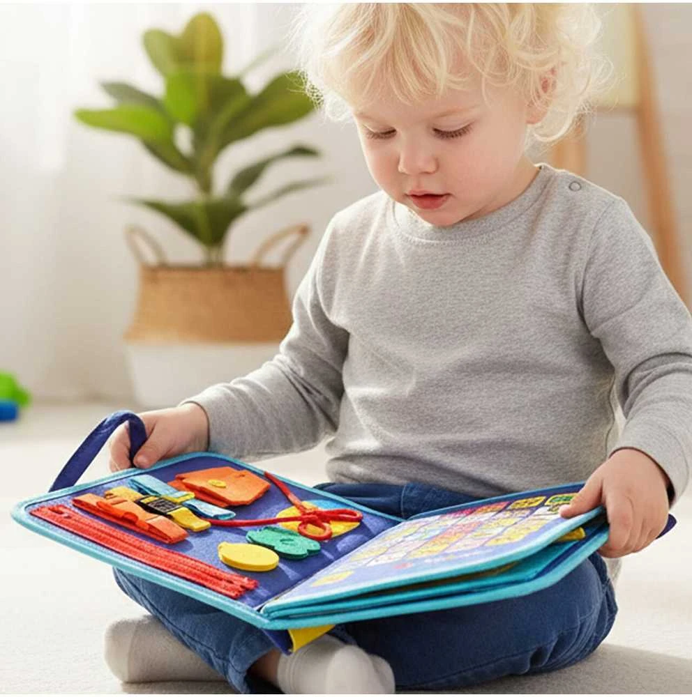 Malplay Montessori lavinamoji knyga vaikui
