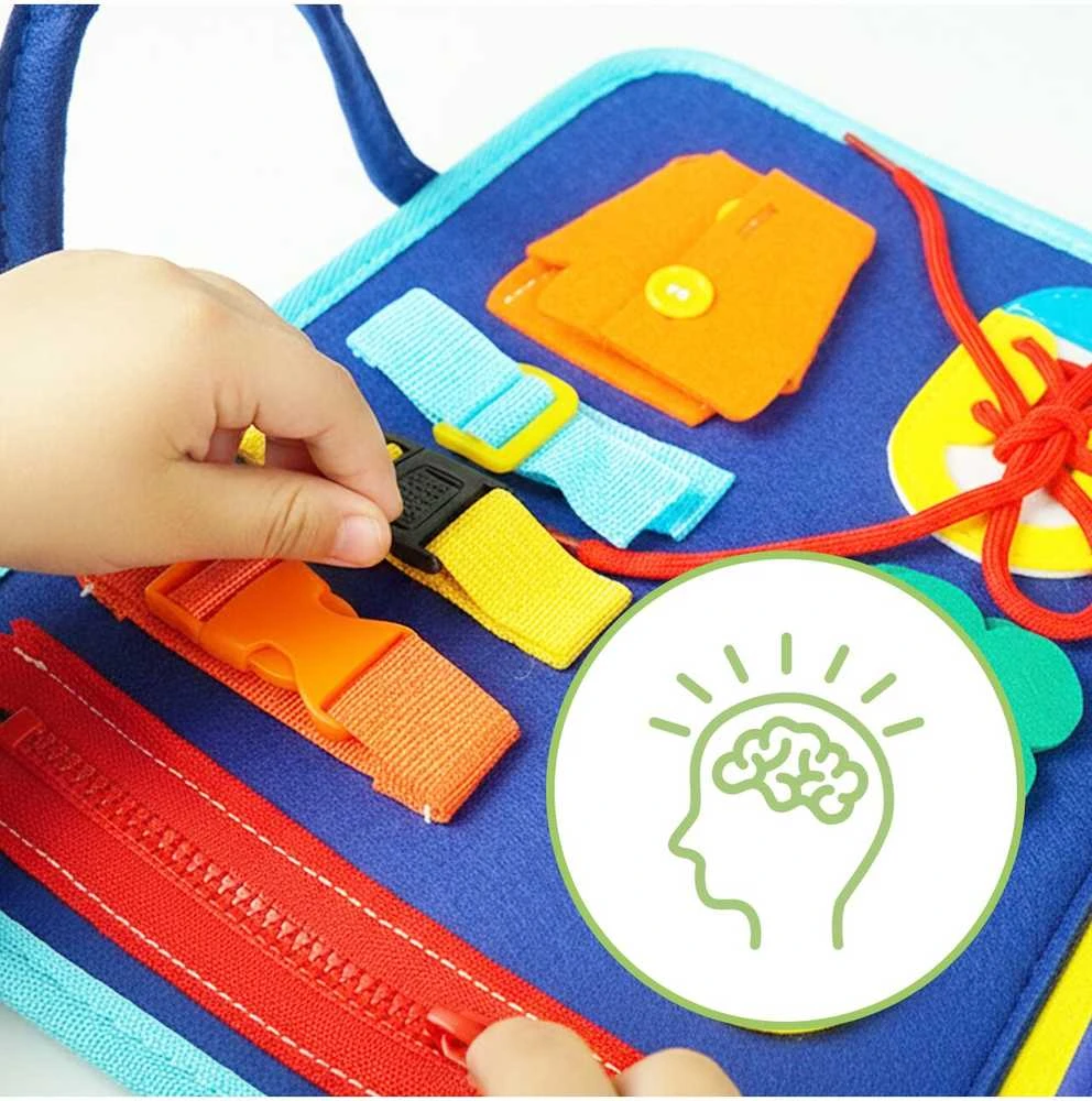 Malplay Montessori lavinamoji knyga vaikui