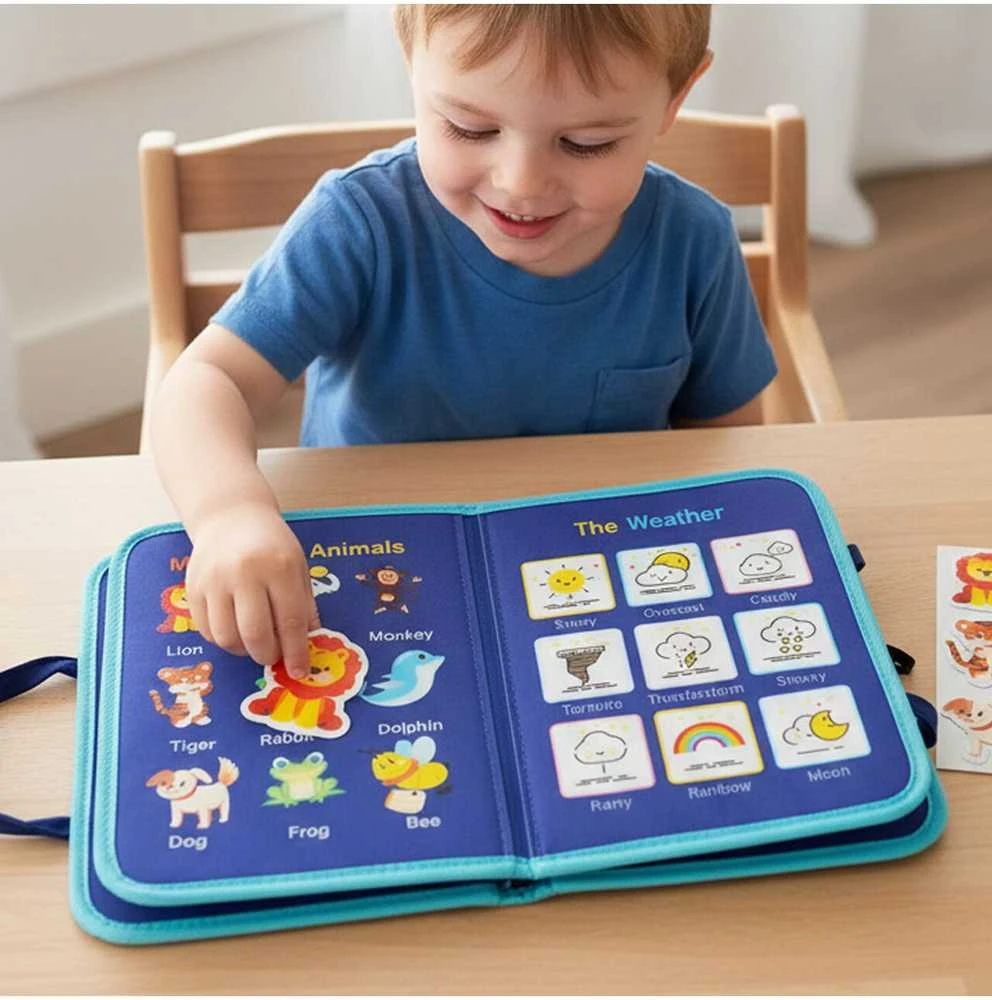 Malplay Montessori lavinamoji knyga vaikui