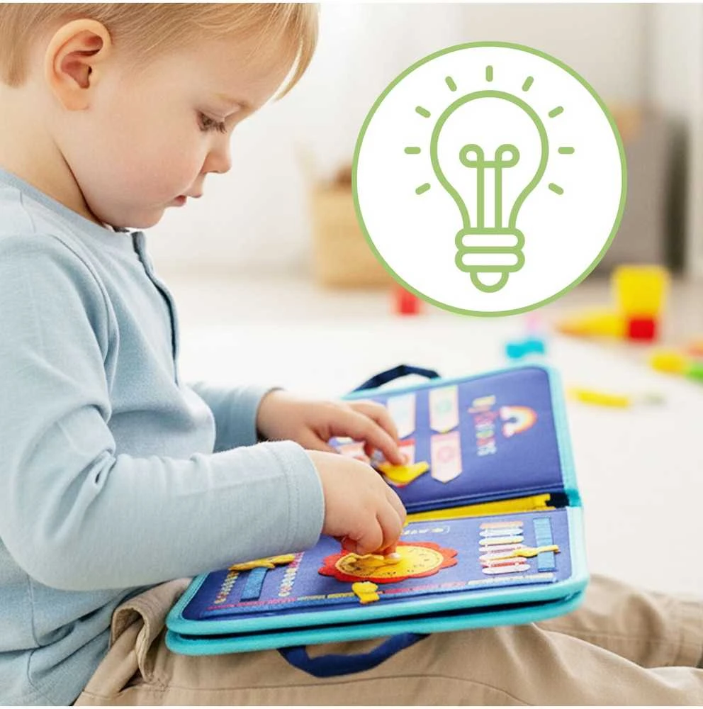 Malplay Montessori lavinamoji knyga vaikui