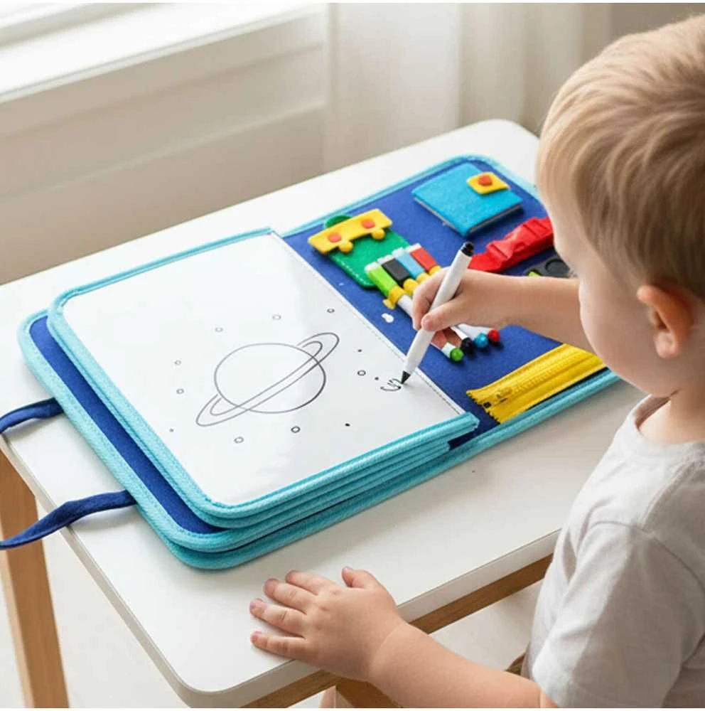 Malplay Montessori lavinamoji knyga vaikui