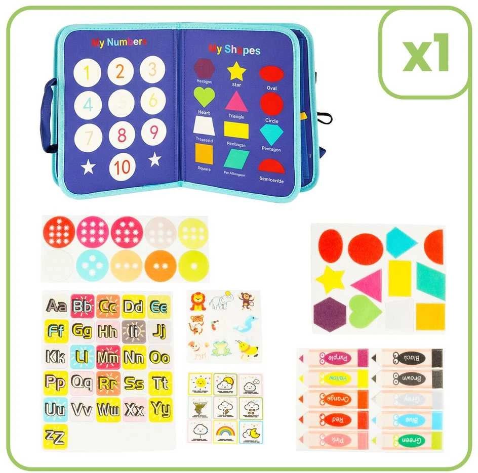 Malplay Montessori lavinamoji knyga vaikui