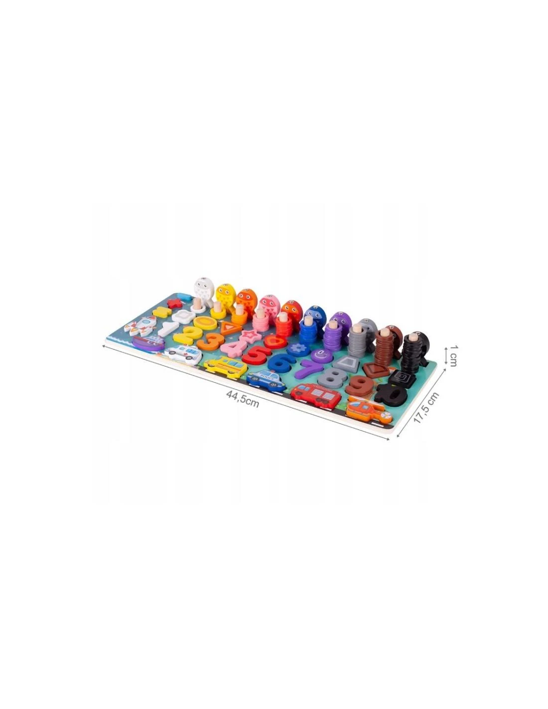 Malplay Montessori medinė dėlionė, mokanti skaičiuoti 6in1