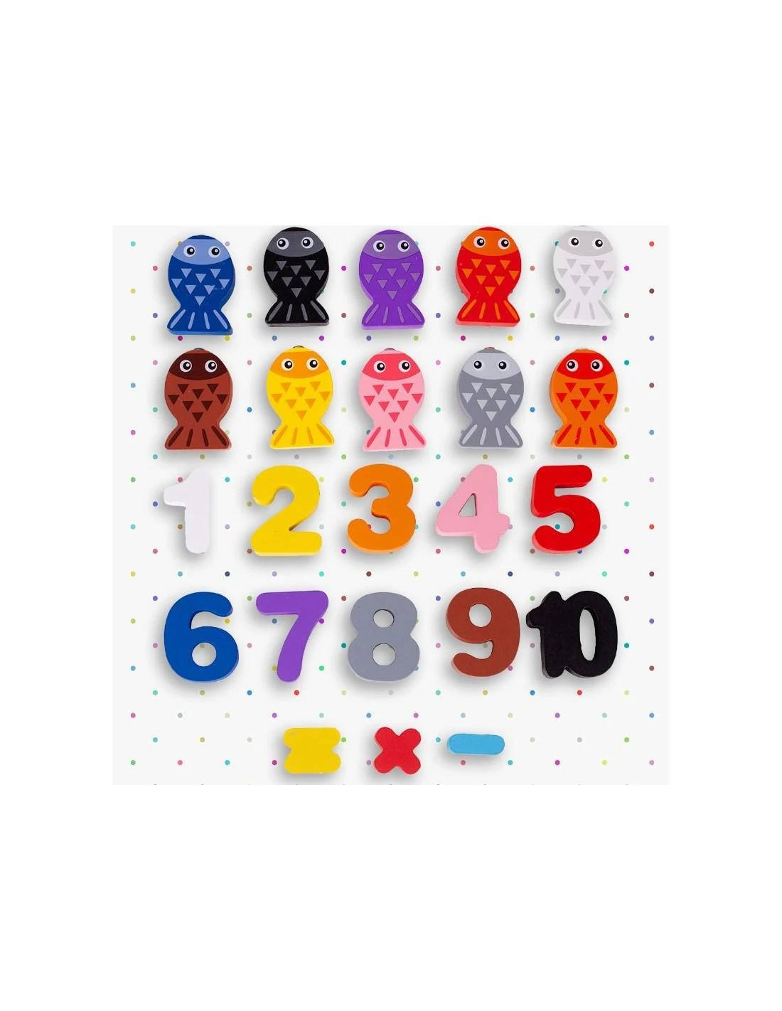Malplay Montessori medinė dėlionė, mokanti skaičiuoti 6in1