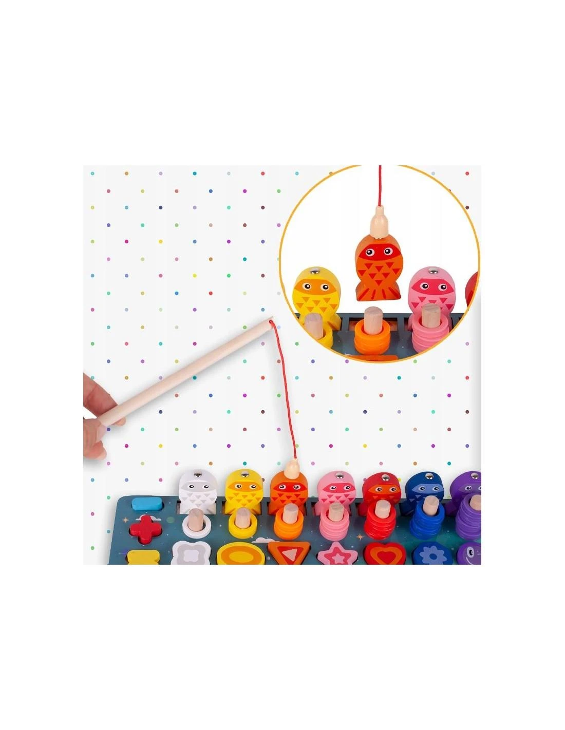 Malplay Montessori medinė dėlionė, mokanti skaičiuoti 6in1