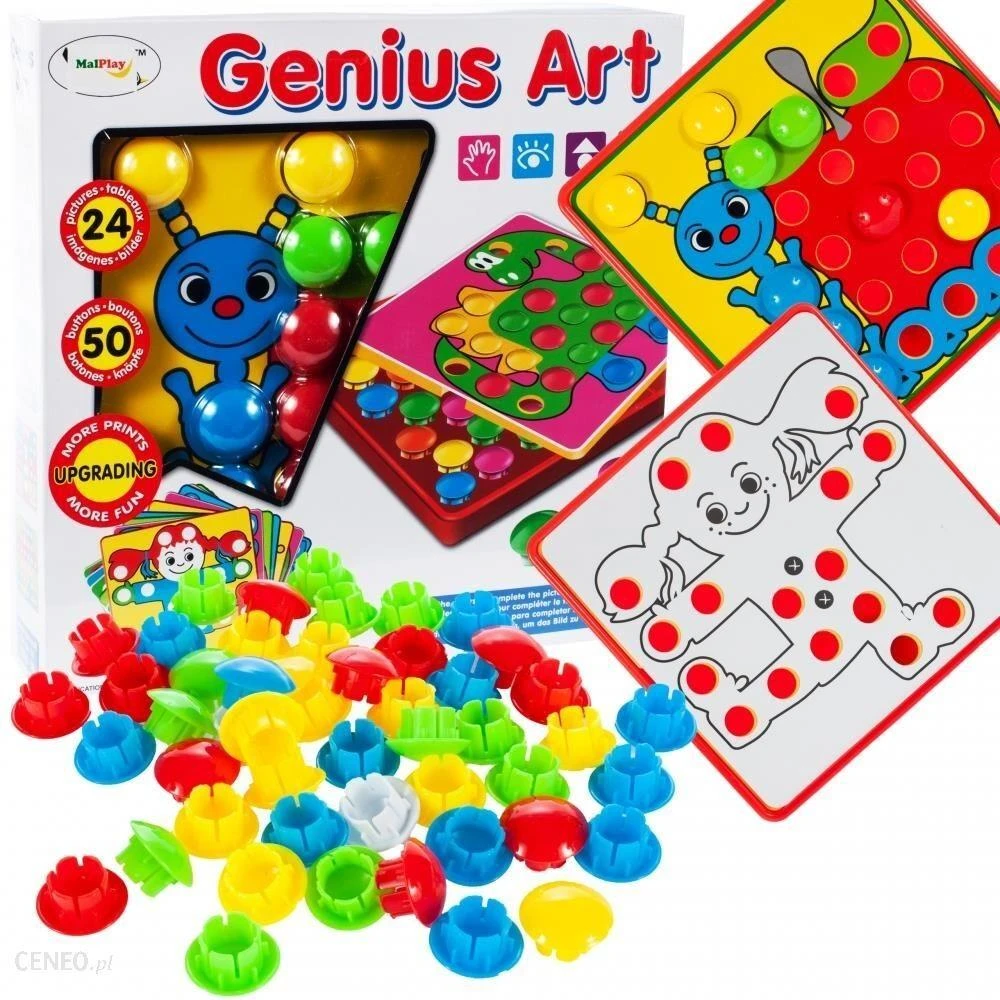Dėlionė Malplay Mozaika didelės detalės Genius Art