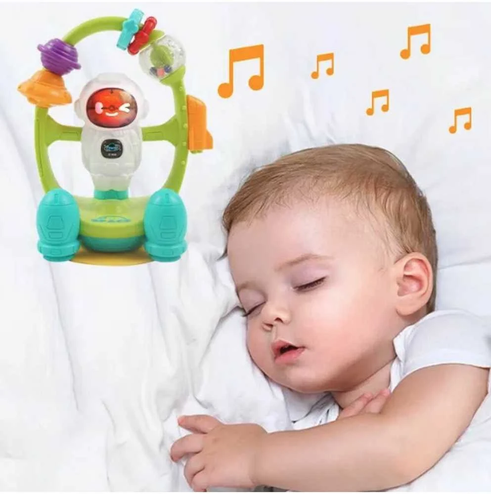 Malplay Muzikinis barškutis su siurbtuku Astronautas
