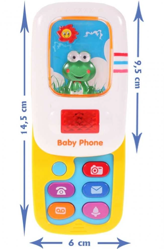 Malplay Žaislinis interaktyvus telefonas Varlytė su šviesa ir garsu, išskleidžiamas