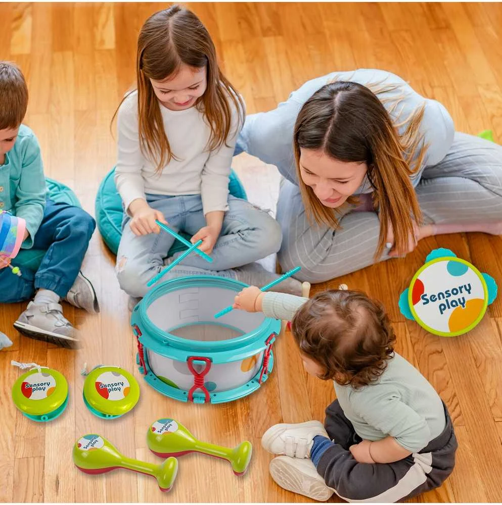 Malplay Vaikiškas muzikinių instrumentų rinkinys su būgnais