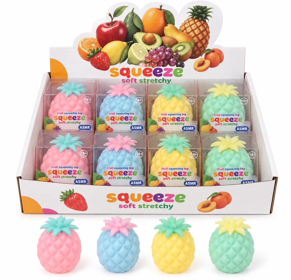 Magy Squishy ananasas cruncy minkomas žaislas