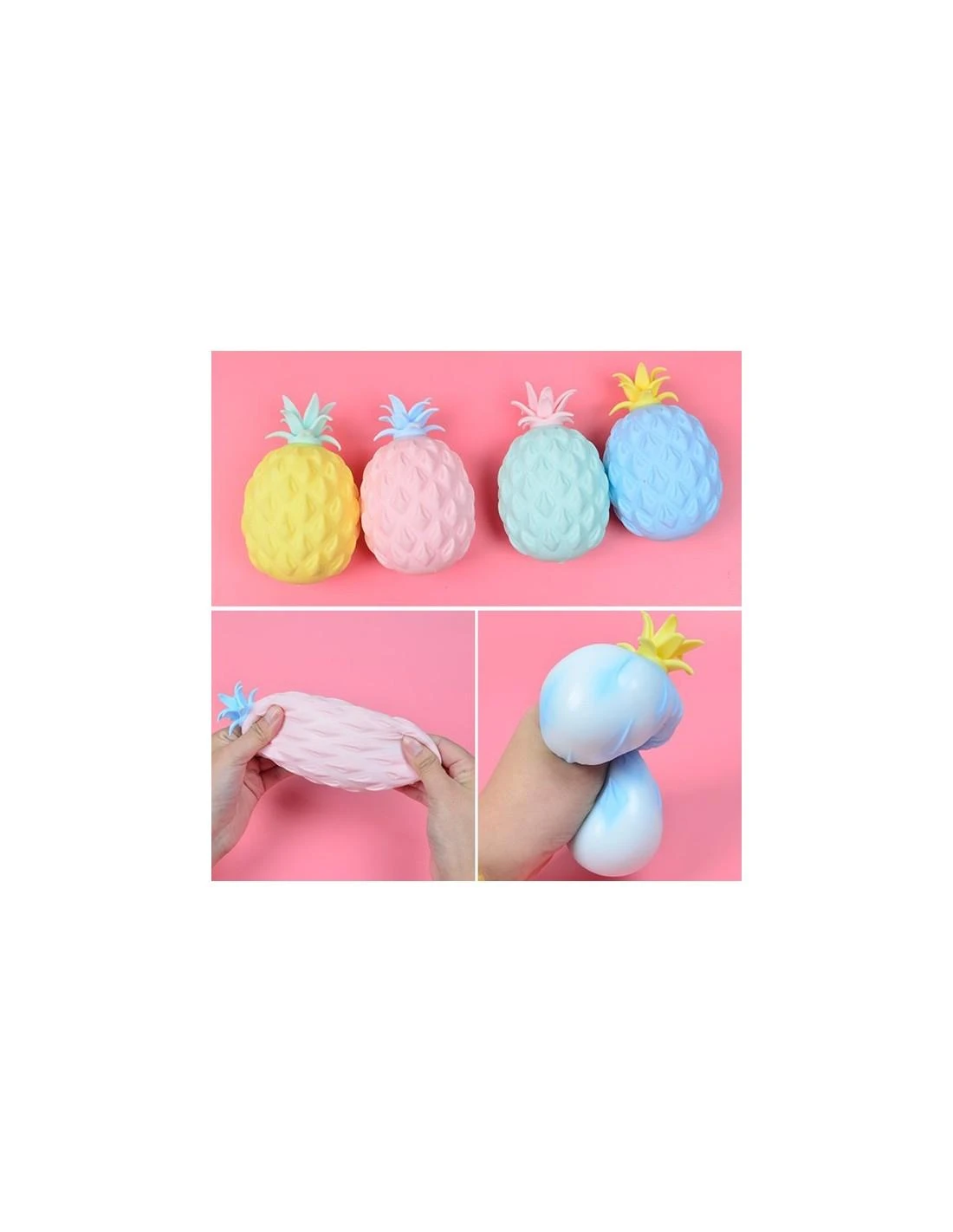Magy Squishy ananasas cruncy minkomas žaislas