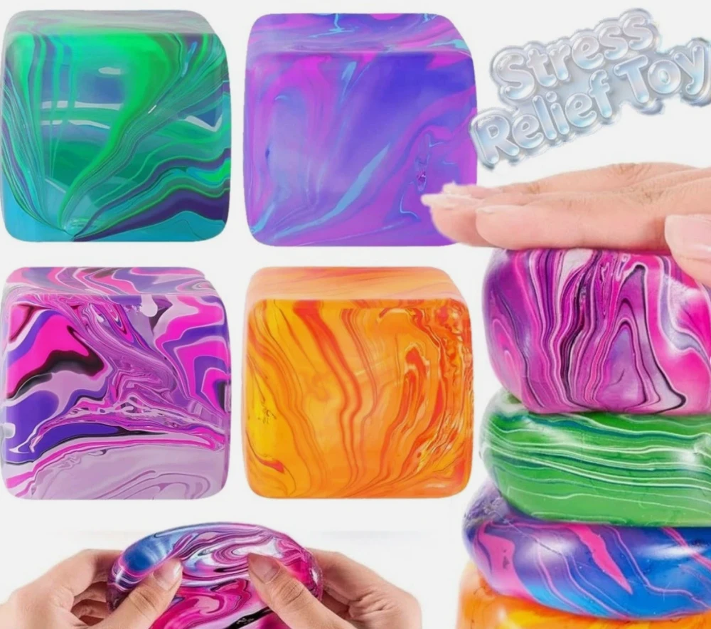 Needoh tipo squishy minkomas žaislas kubas antistresinis