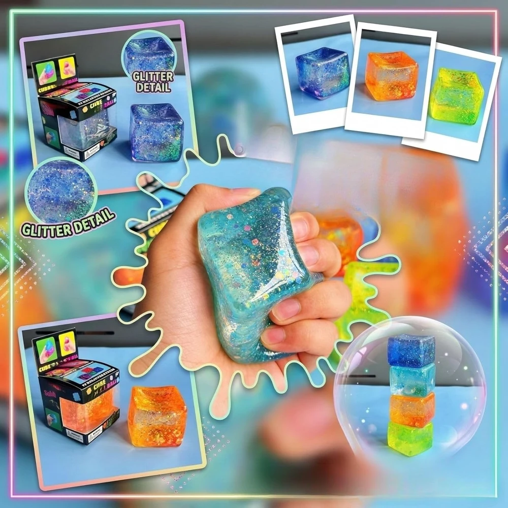 Needoh tipo squishy minkomas žaislas kubas antistresinis