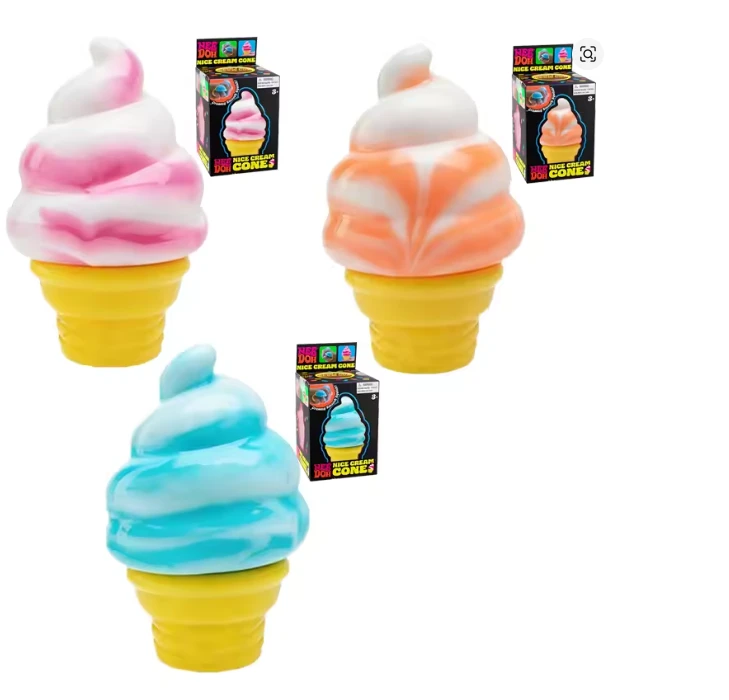 Needoh tipo squishy minkomas žaislas antistresinis LEDAI cream cone