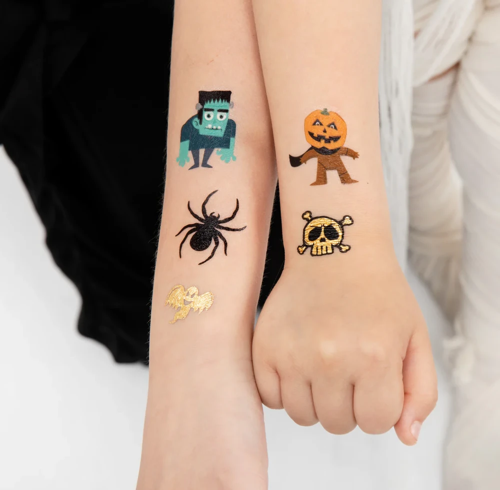 Partypal Dekoracija tatuiruotės Helovinui 19 vnt.