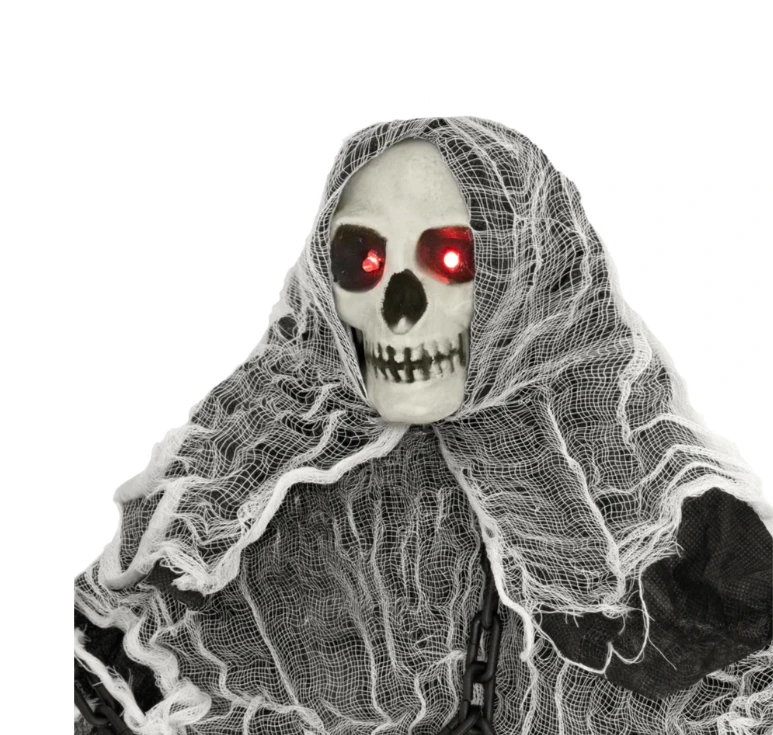 Partypal Helovino dekoracija SKELETAS su garso ir šviesos efektais