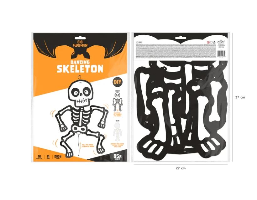 Partypal Kabantis skeletas Monstras helovino dekoracija