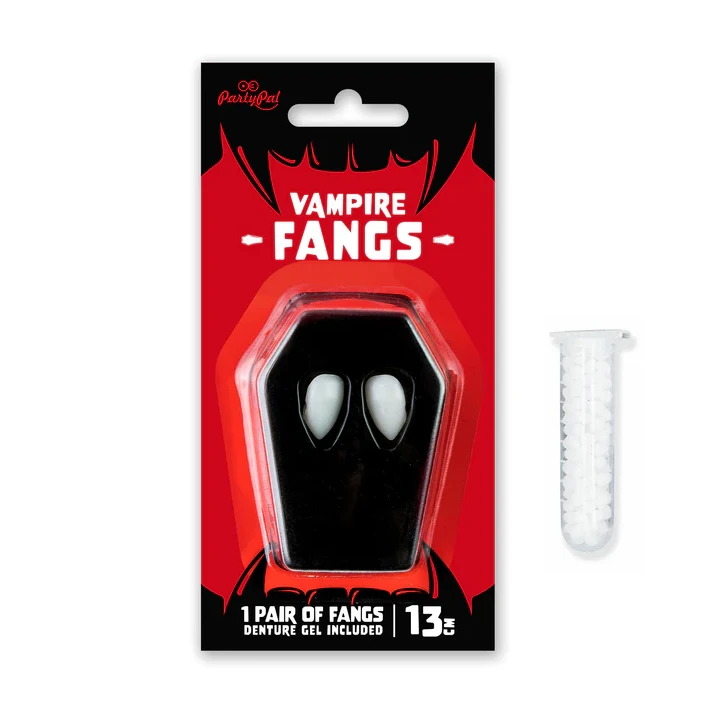 Partypal Vampyro dantys iltys Helovinui 13 mm. ilgis
