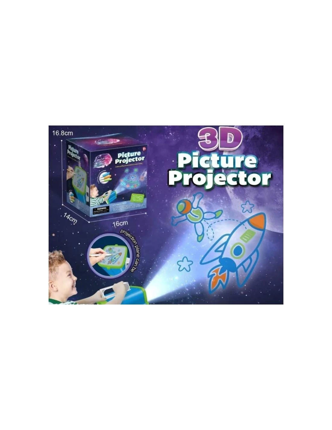Malplay Projektorius piešimui 3D