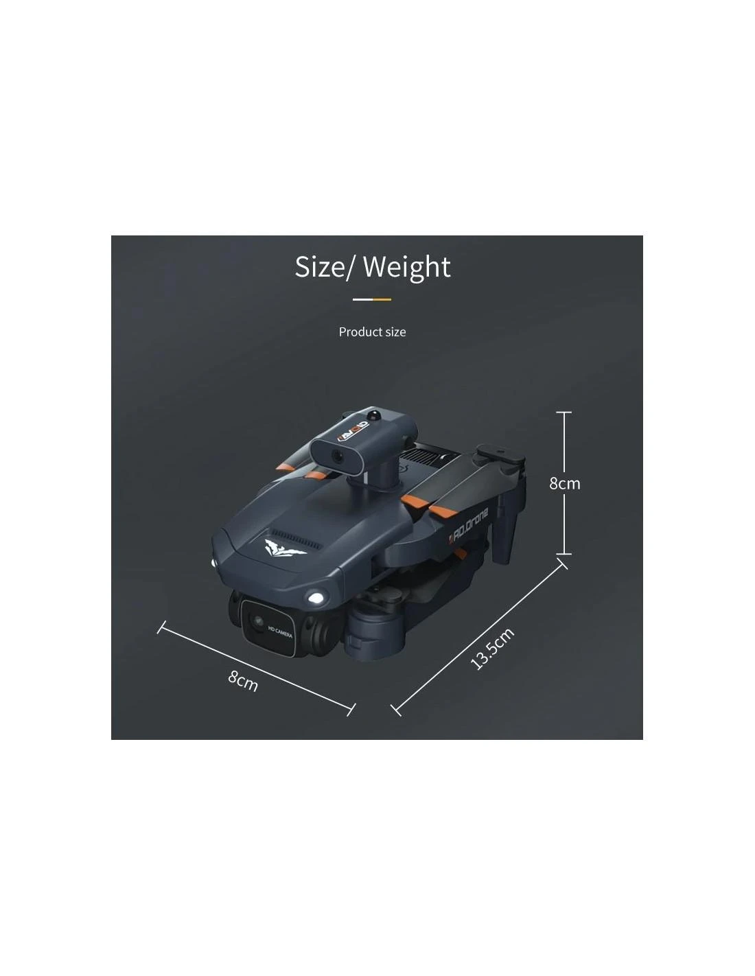 RC profesionalus dronas, 4 K kamera, kliūčių išvengimas